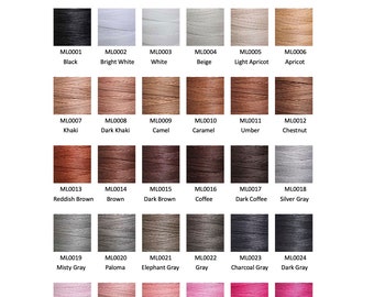 meisi polyster thread 0.3-0.52MM  1-30color thread high quality