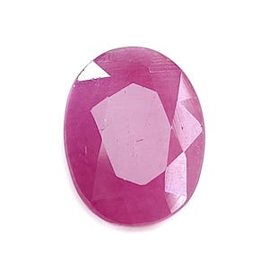Ruby Gemstone Faceted Cut: 10.85cts Natural Untreated Pink Oval Shape 14*11mm July Birthstone