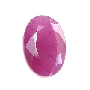 Ruby Gemstone Faceted Cut: 15.70cts Natural Untreated Pink Oval Shape 17*12mm July Birthstone