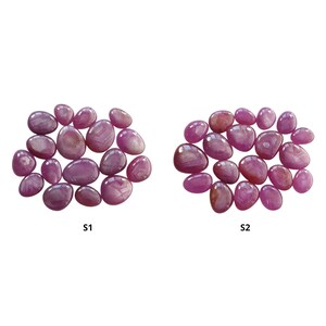 Ruby Gemstone Cabochon: Natural Untreated Sheen Ruby Fancy, Egg Shape Lots