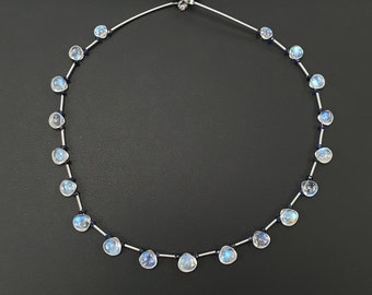 天然ブルーサファイア・レインボームーンストーン・シンセティック