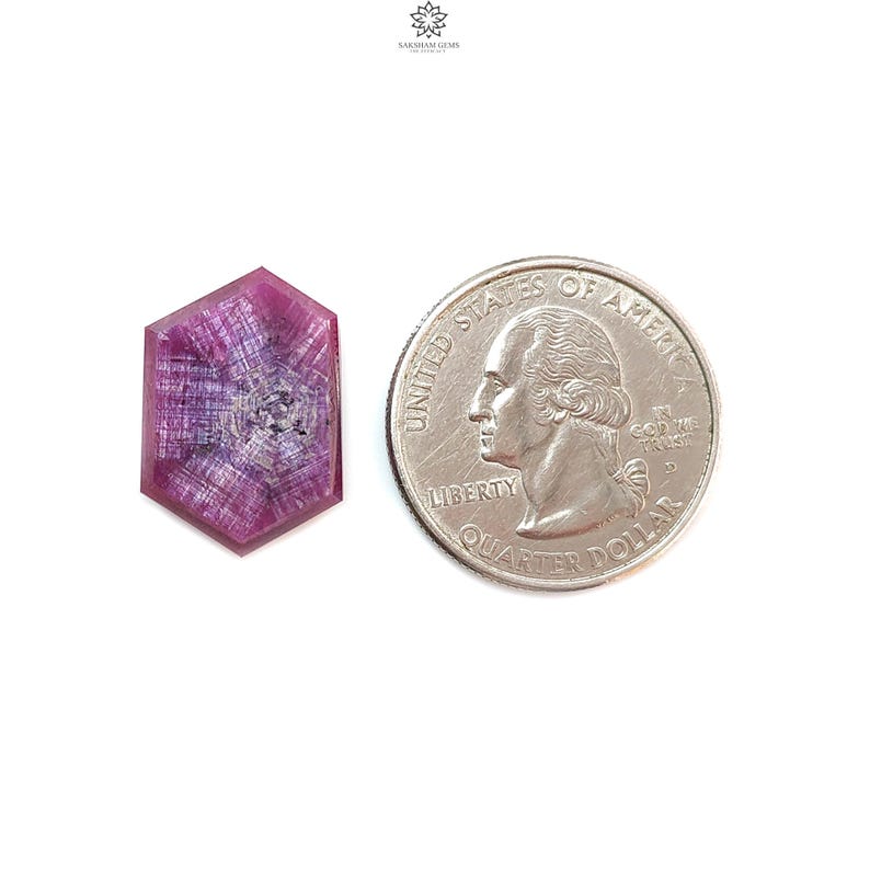 Ruby Trapiche Gem