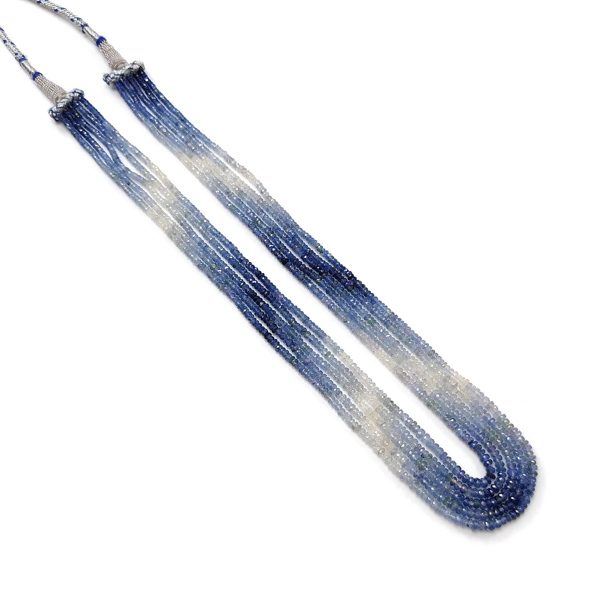 Collana Rosetta Con Zaffiro Ovale E Contorno Di Diamanti | - La T - Foto 6