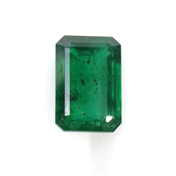 EMERALD Gemstone Normal Cut : 1.22cts Natural Untreated Unheated Green Emerald Octagon Shape 7.6*5.2mm
