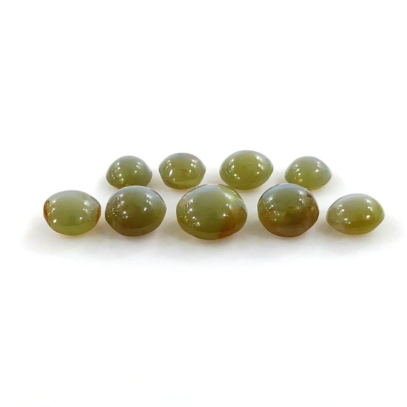 11.20cts Natural Untreated Unheated Cats Eye Round Shape 5mm 7mm 9pcs CHRYSOBERYL CAT/'S EYE Gemstone Cabochon June Birthstone