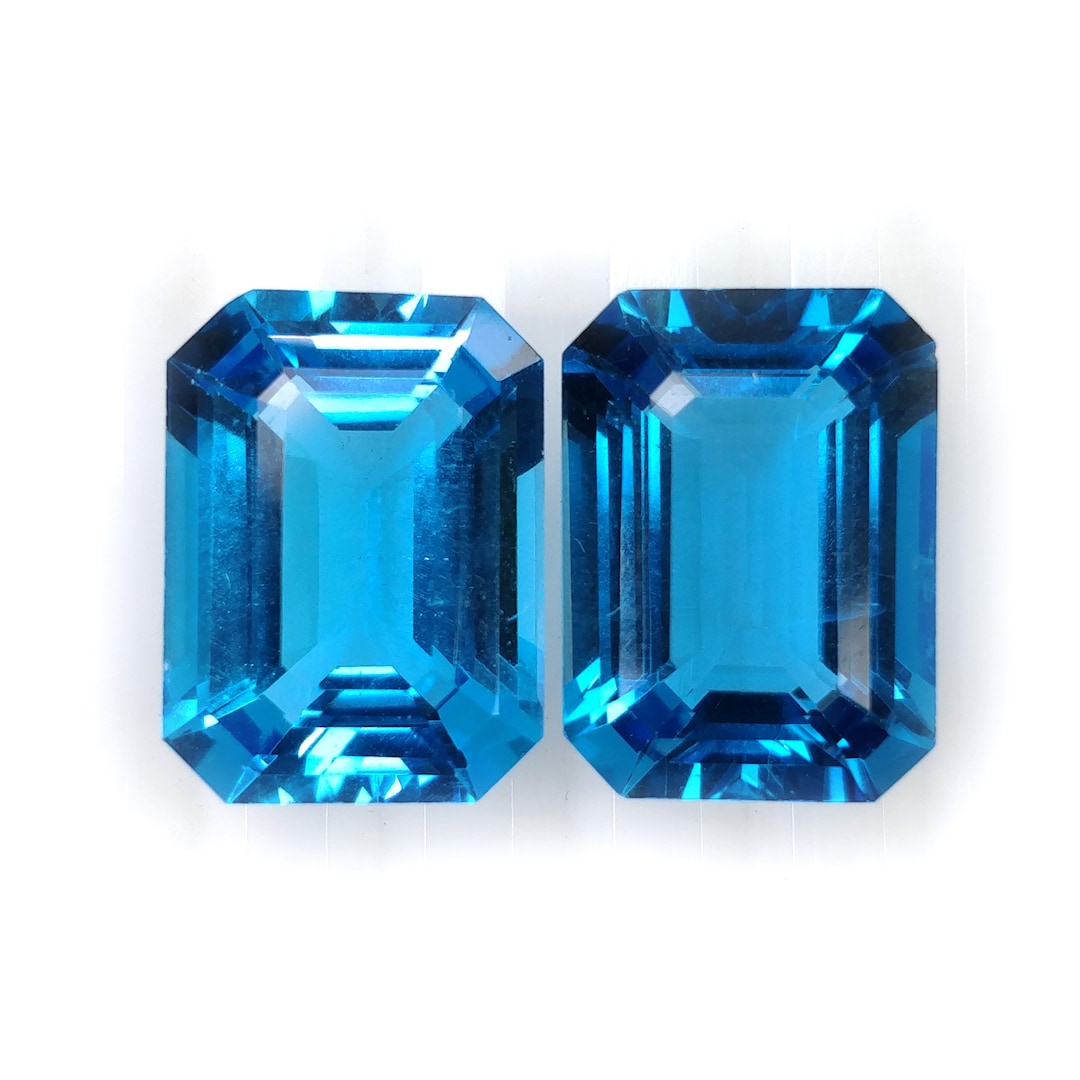 Normal Cut CERTIFIED BLUE TOPAZ Gemstone Normal Cut : 24.30cts Natural Unheated ...
