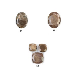 Golden Brown Chocolate SAPPHIRE Gemstone Normal Cut : Natural Untreated Sheen Sapphire Oval, Cushion Shape 1pc, 3pcs