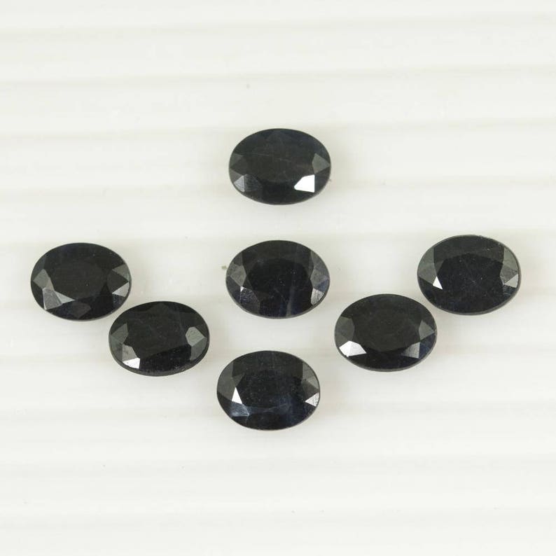 raw black sapphire