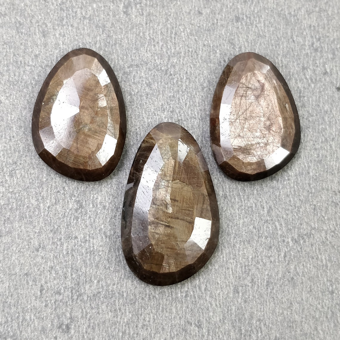 Golden Brown CHOCOLATE SAPPHIRE Gemstone Normal Cut 53.50cts Etsy