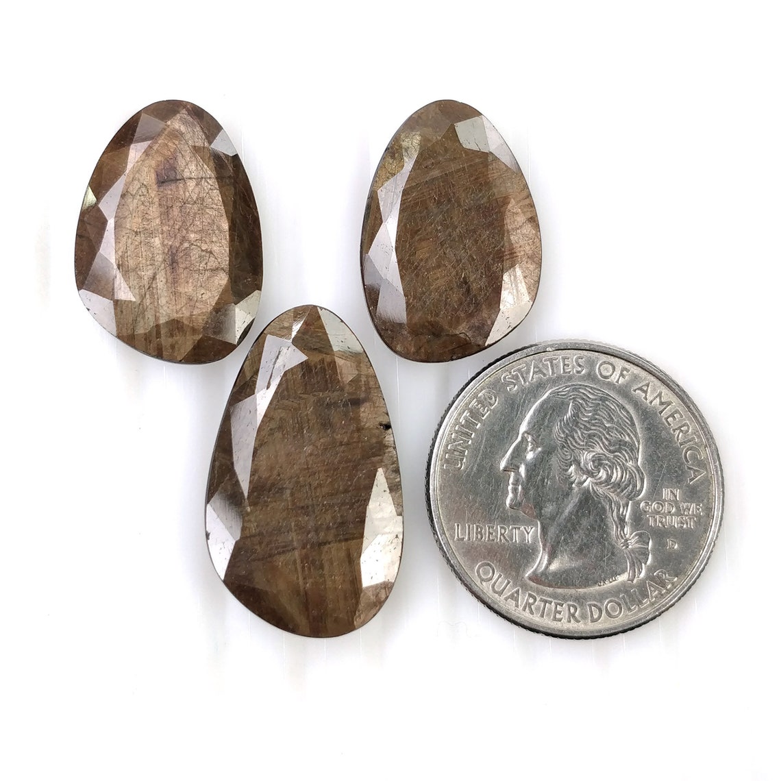 Golden Brown CHOCOLATE SAPPHIRE Gemstone Normal Cut 53.50cts Etsy