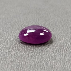 PURPLE RUBY Gemstone Cabochon : 9.20cts Natural Untreated Unheated Ruby Oval Shape Cabochon 1410.5mm image 4