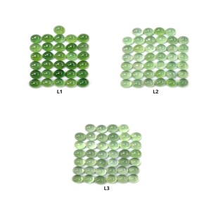 ANTIGORIT SERPENTIN Edelstein Cabochon: Natürliche unbehandelte grüne Serpentin ovale Form 8 * 6 mm 31 Stück 40 Stück Lots