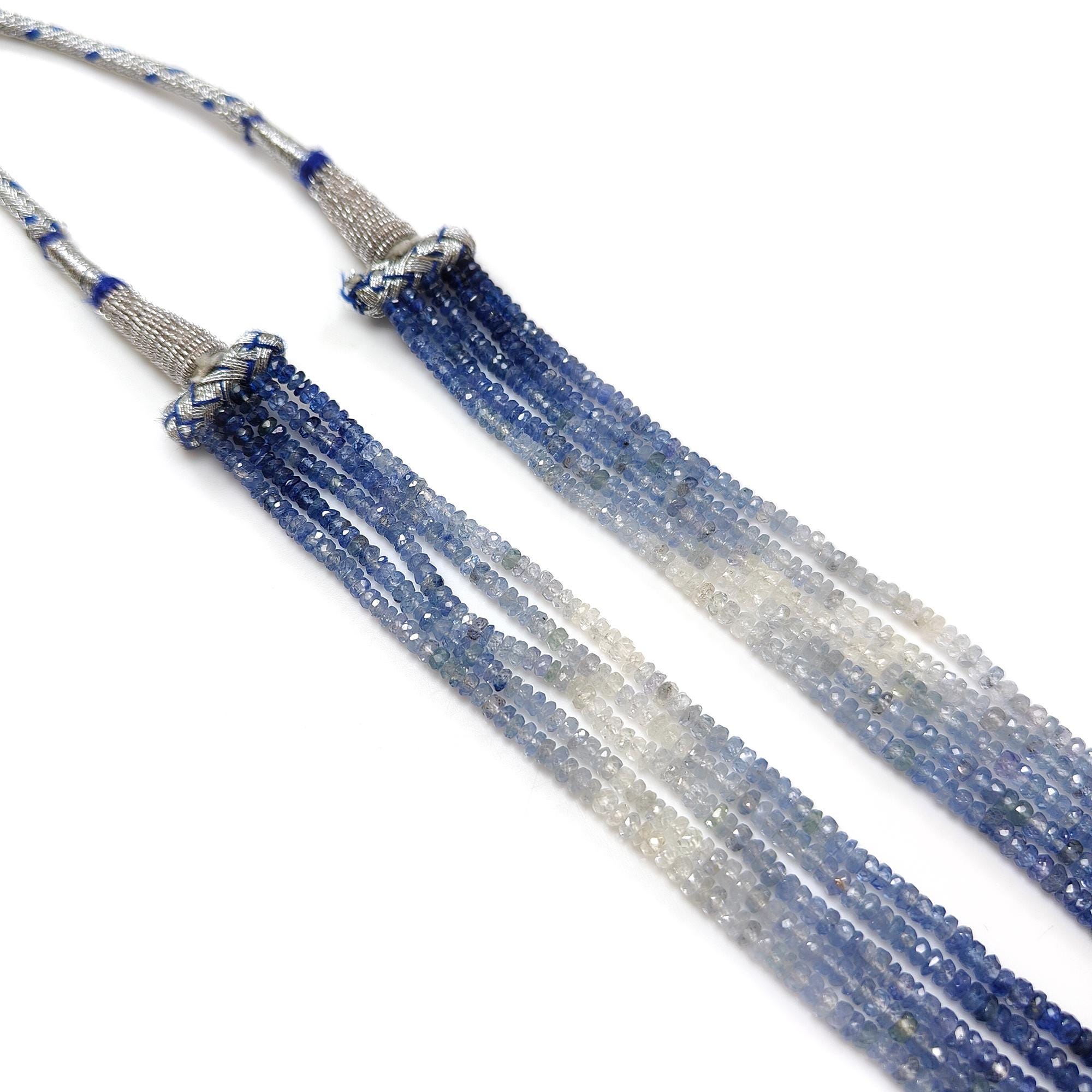 Collana Rosetta Con Zaffiro Ovale E Contorno Di Diamanti | - La T - Foto 7