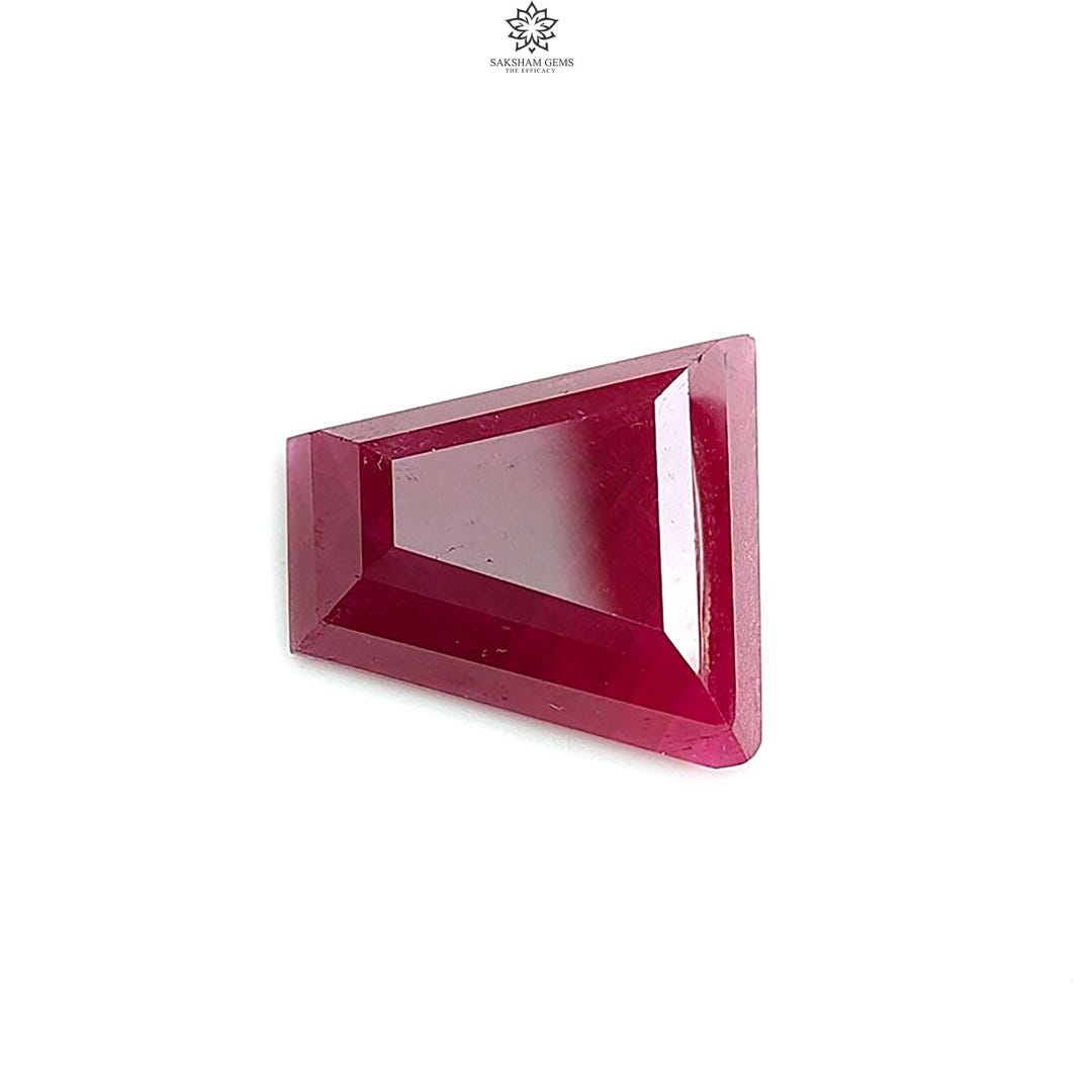 Ruby Faceted Cut Genuine 23.30cts Step Cut 19*18mm Gemstone for Jewelry ...