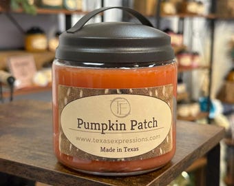 Pumpkin Patch Candle | Fall Candle | Made in Texas | Rustic | Funny Gift | Cowboy Cowgirl Gift for Him Gift for Her