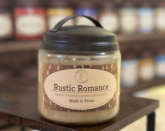 Rustic Romance Candle | Unique Candle | Made in Texas | Rustic | Funny Gift | Cowboy Cowgirl Gift for Him Gift for Her