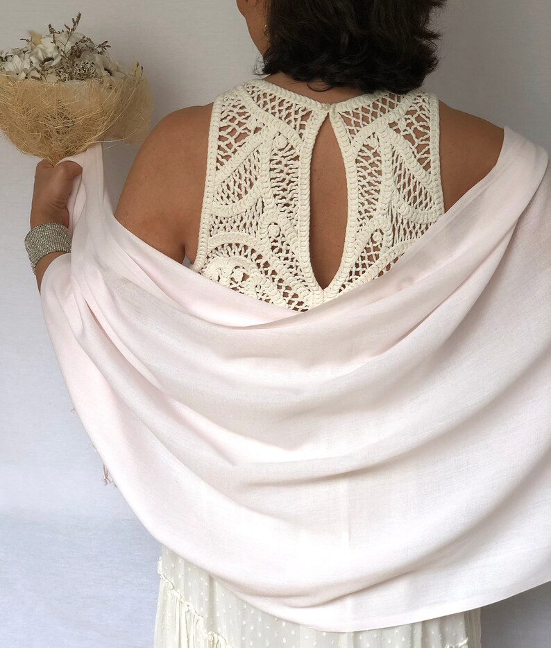 Light Pink Shawl Misty Rose Wrap Pink Wedding Shawl Etsy