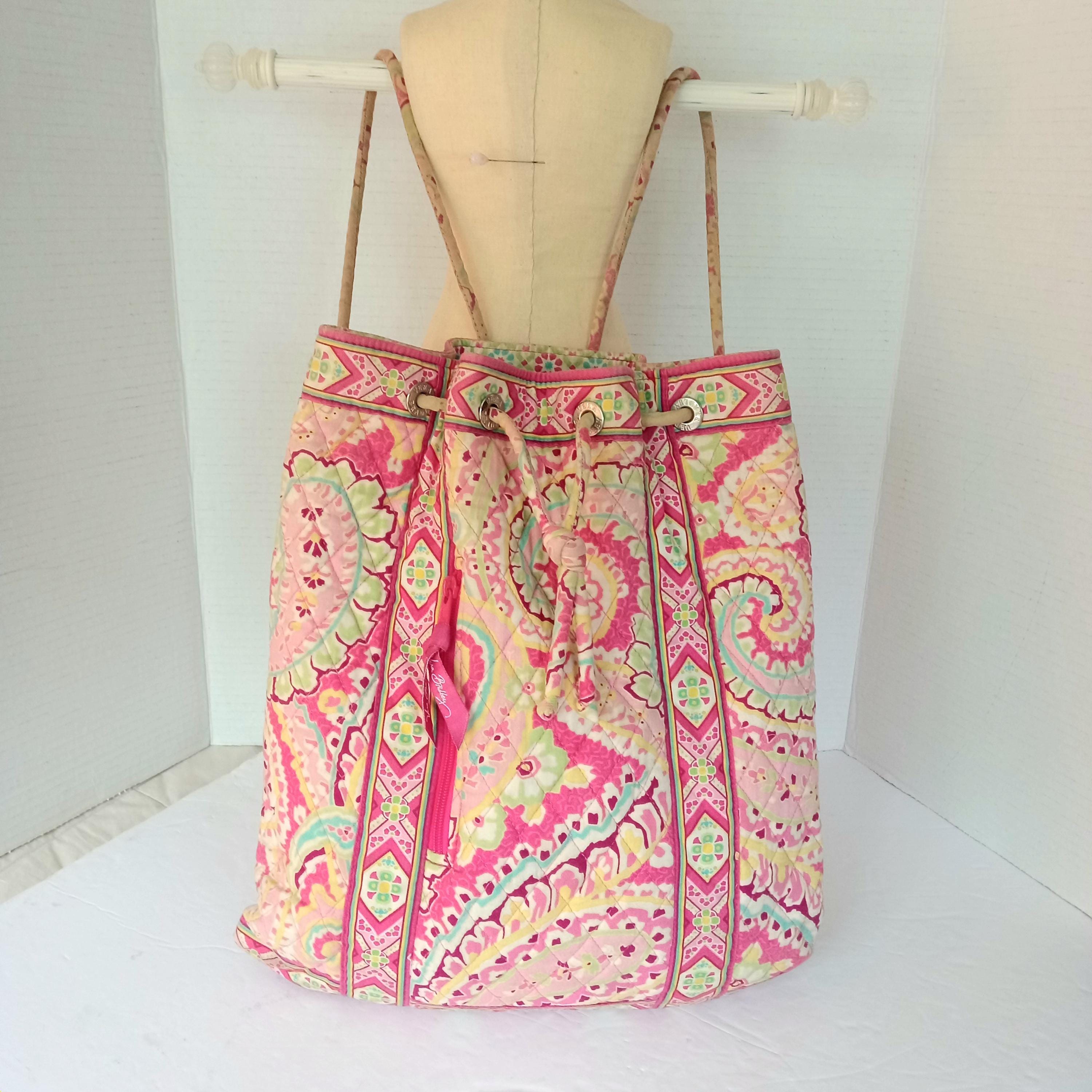 Vera Bradley Pink and Green Paisley Backpack Vera Bradley Backpack Very Berry Paisley Pink | Mercari main image 3