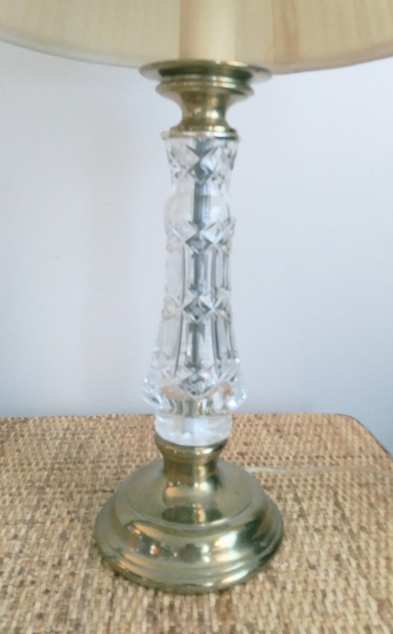 Vintage Ethan Allen Crystal Table Lamp Brass Desk Lamp With Duel. Light  Sockets -  Canada