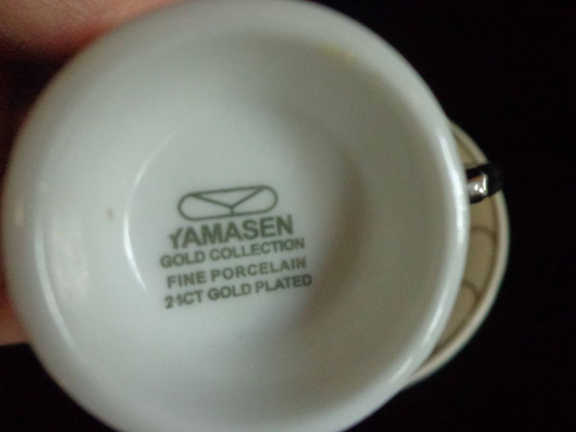 YAMASEN Gold Collection 24 Ct Gold Fine Porcelain - Etsy