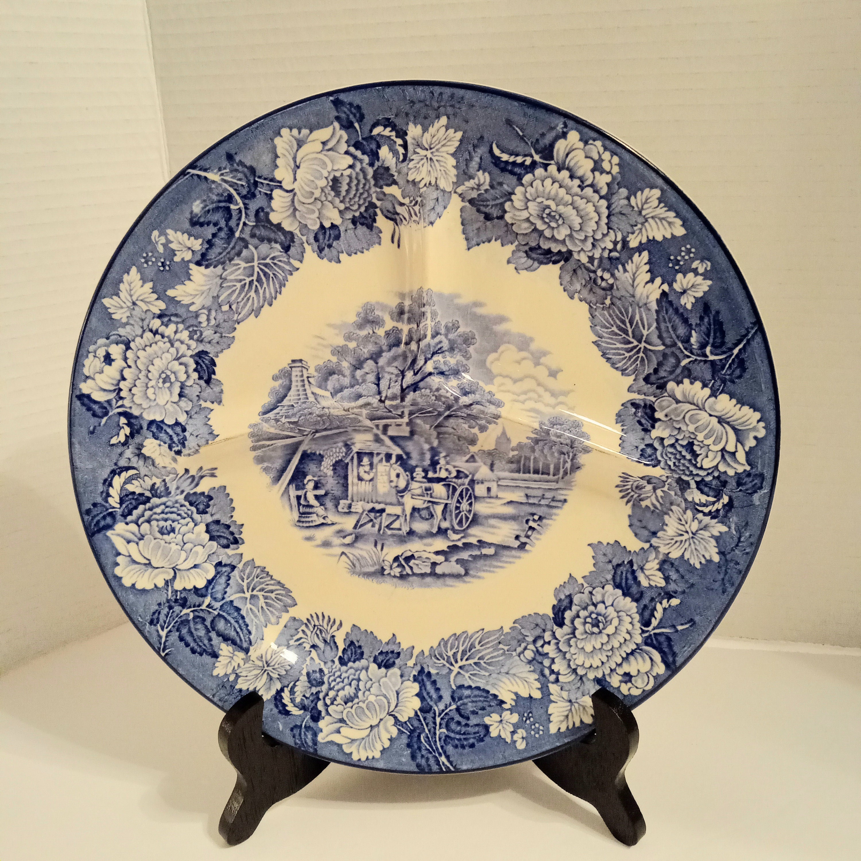 Enoch Woods English Scenery Blue - Etsy