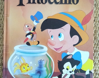 Walt Disney's Pinocchio Hardcover Book - 1986 Edition