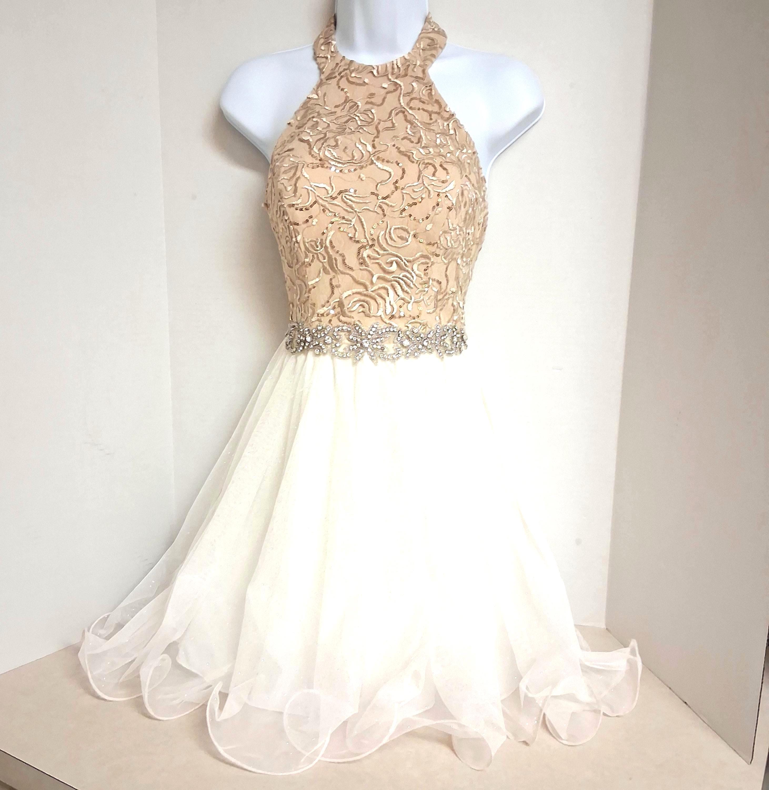 gold sequin fitted dress AURA GOLD SEQUIN MIDI DRESS | CULT MIA main image 0