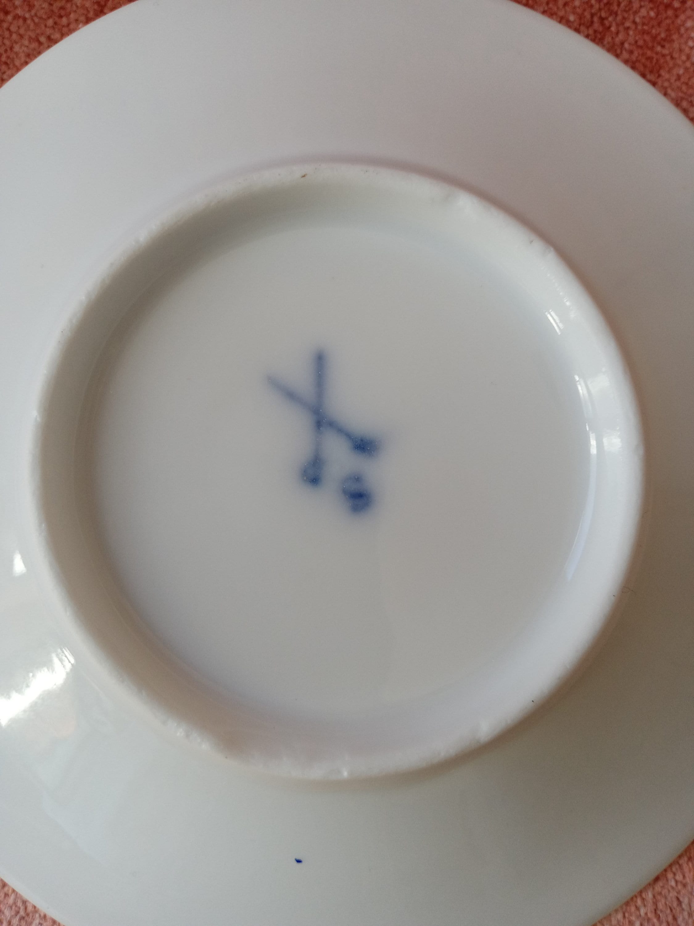 Antique Meissen? Crossed Blue Swords With S Mark Delicate