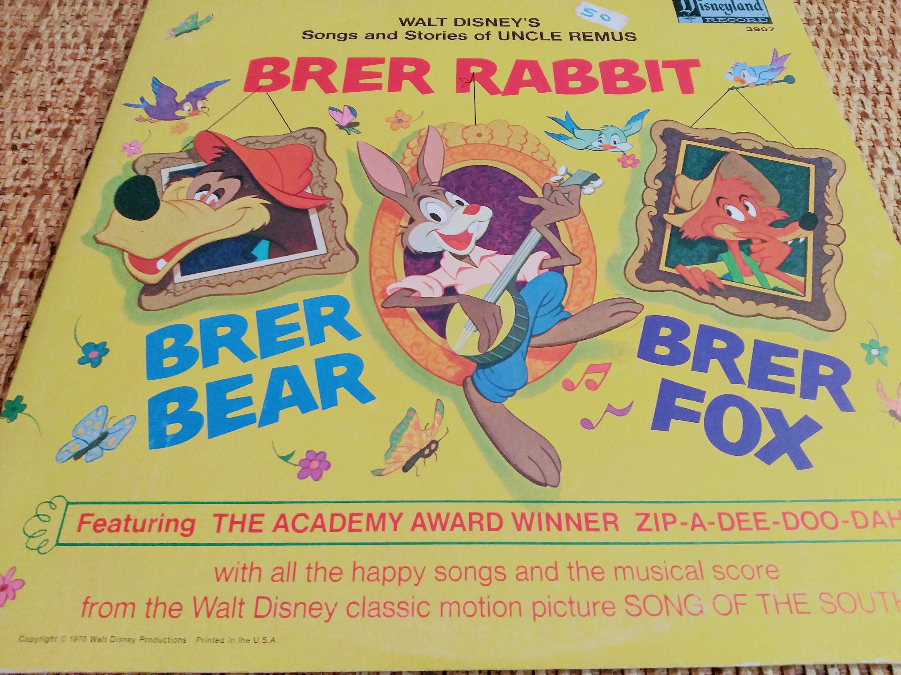 Vintage 1970 Brer Rabbit Vinyl LP Record Album with Full Color | Etsy