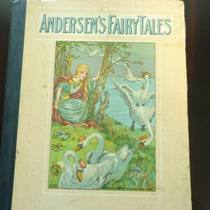 ANDERSENS Fairy Tales 1880 - 1920 era  McLoughlin Bros. New York Hardcover Antique Children&#39;s Book