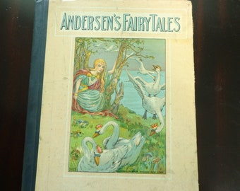 ANDERSENS Fairy Tales 1880 - 1920 era  McLoughlin Bros. New York Hardcover Antique Children's Book