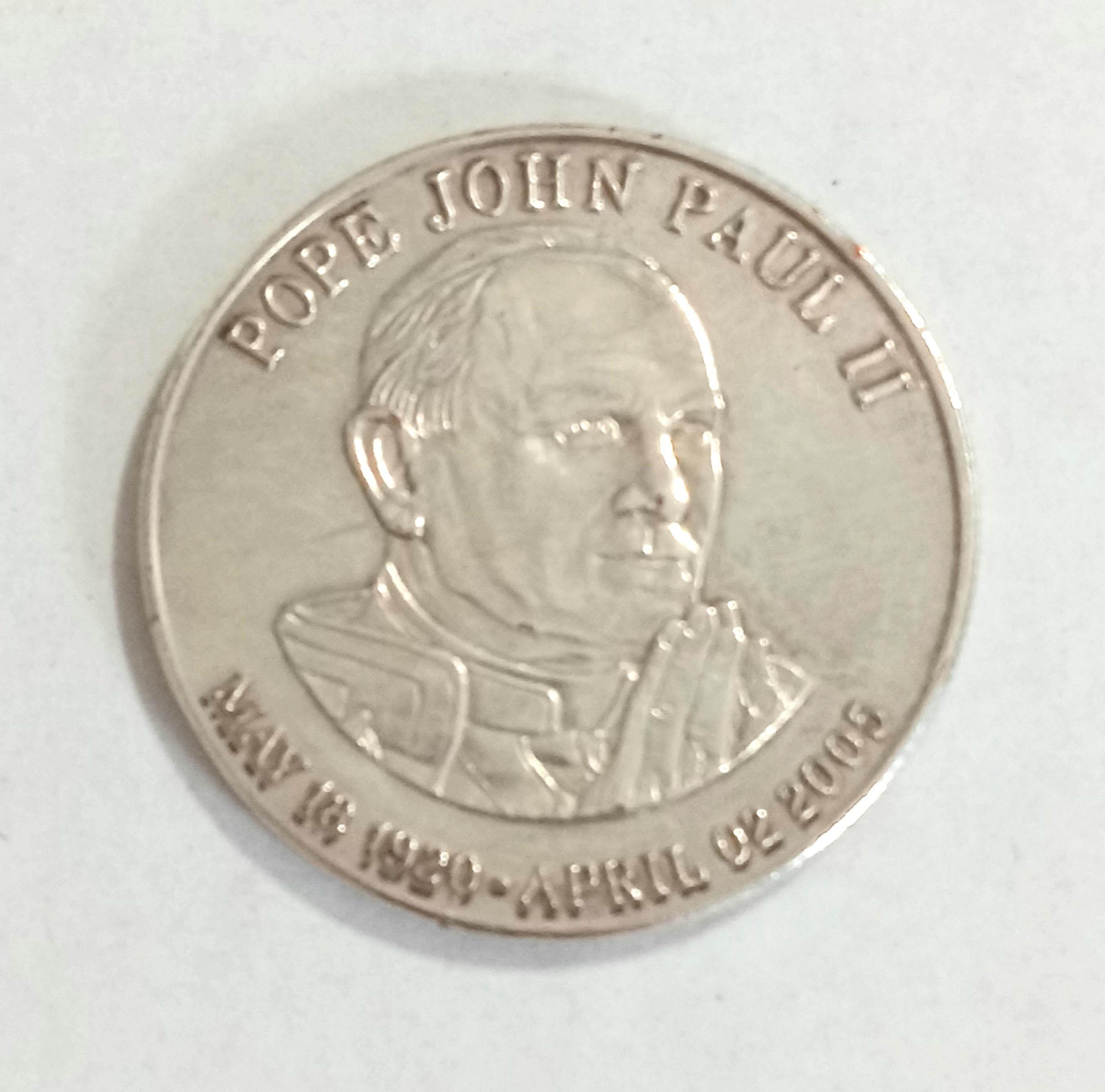 記念コインPOPE JOHN PAUL2世1920－2005カトリックキリスト教 Coin ~ Pope John Paul II ~ 1920-2005 ~ Limited Edition