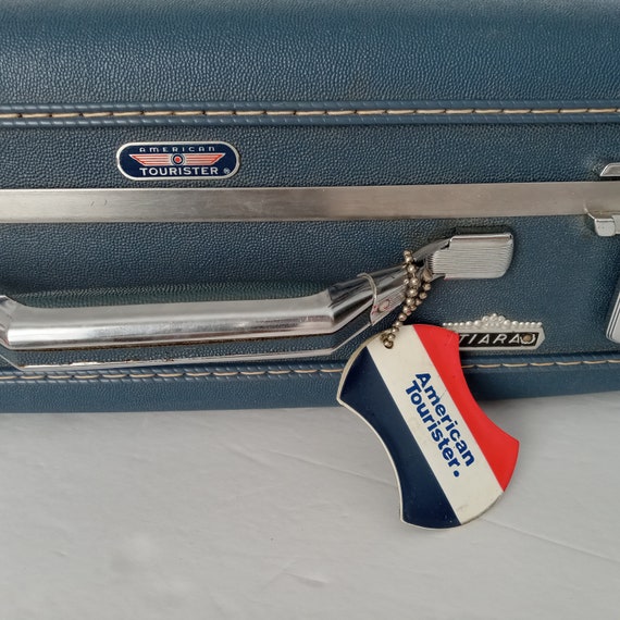 American Tourister Tiara Suitcase, Vintage Blue T… - image 6