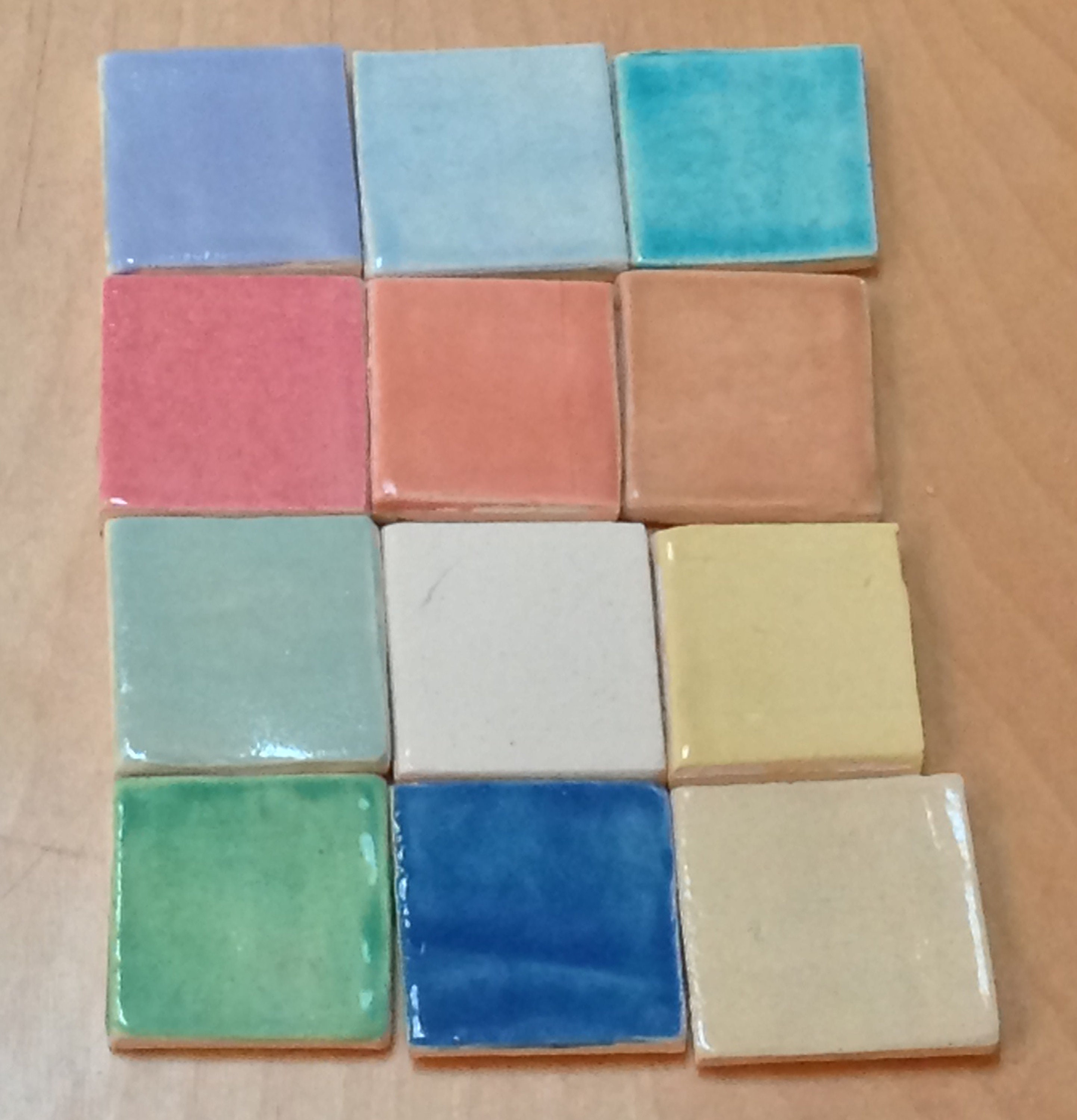 Tile glaze samples gloss glazes for use on many tile shapes Etsy