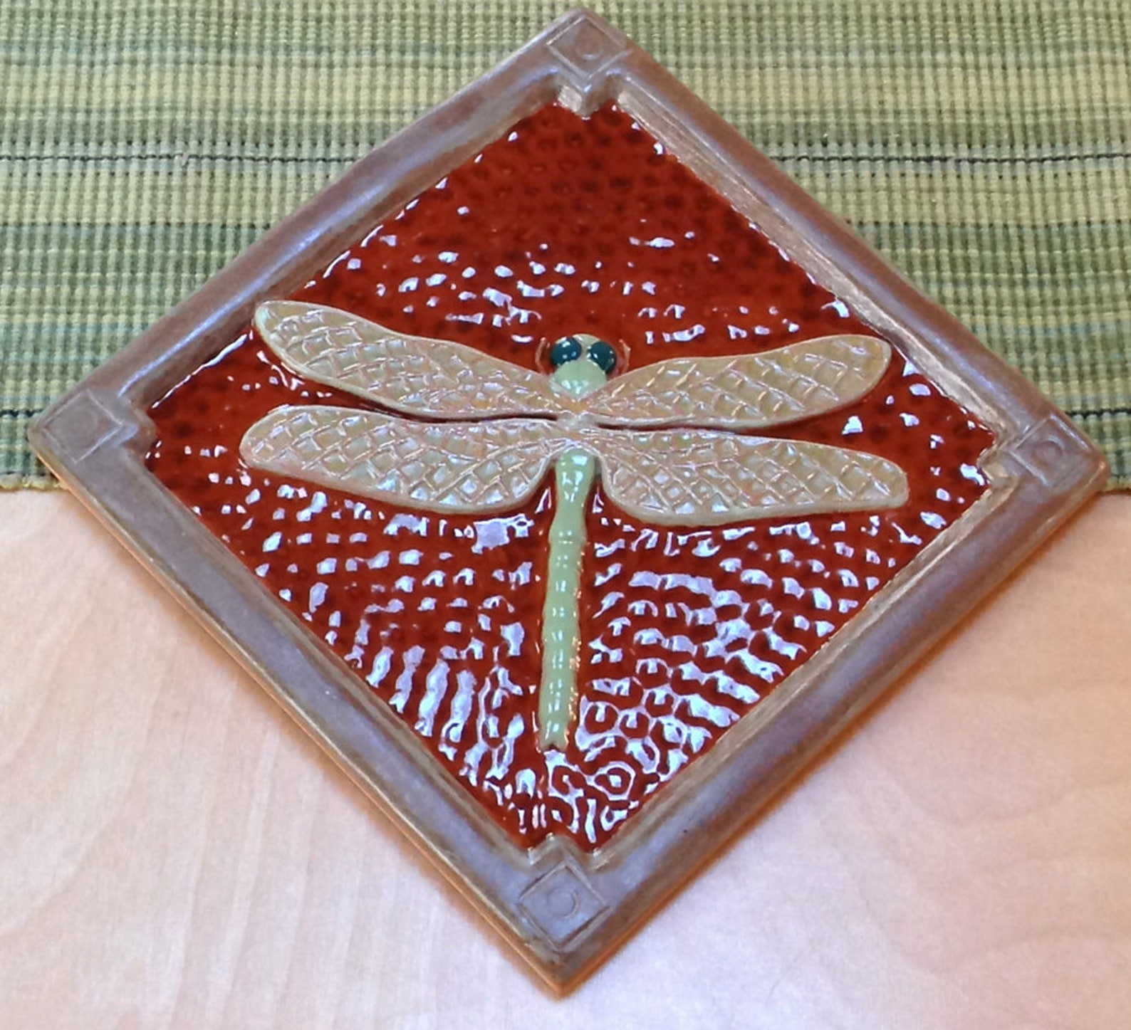 6 Inch Dragonfly Tile for Fireplace and Kitchen.dark Brown & Etsy