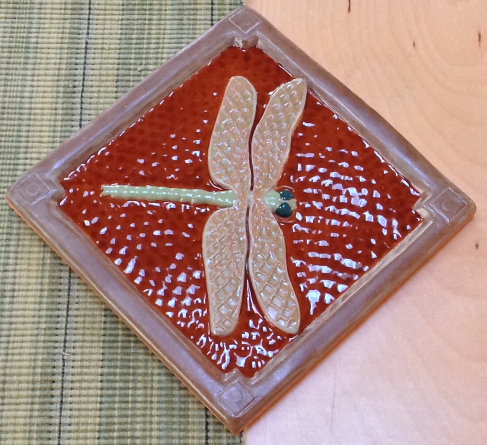 6 Inch Dragonfly Tile for Fireplace and Kitchen.dark Brown & Etsy