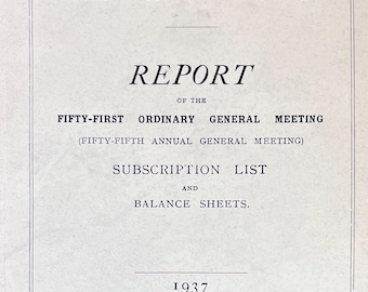 1937 Egypt Exploration Society Report Annual Mtg for British Archaeology Egyptology