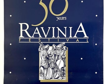Original 1985 Ravinia Music Festival Poster, 50th Anniversary Chicago Music Park