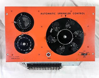 1960s Control Panel Imperial Valet USA Industrial Automatic Sprinkler Timer