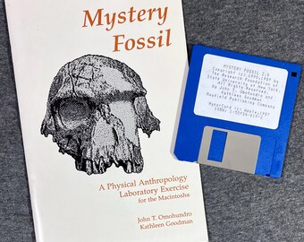 1990 Mac Software Mystery Fossil 2.0 Physical Anthropology Lab Teaching 3.5" Disc