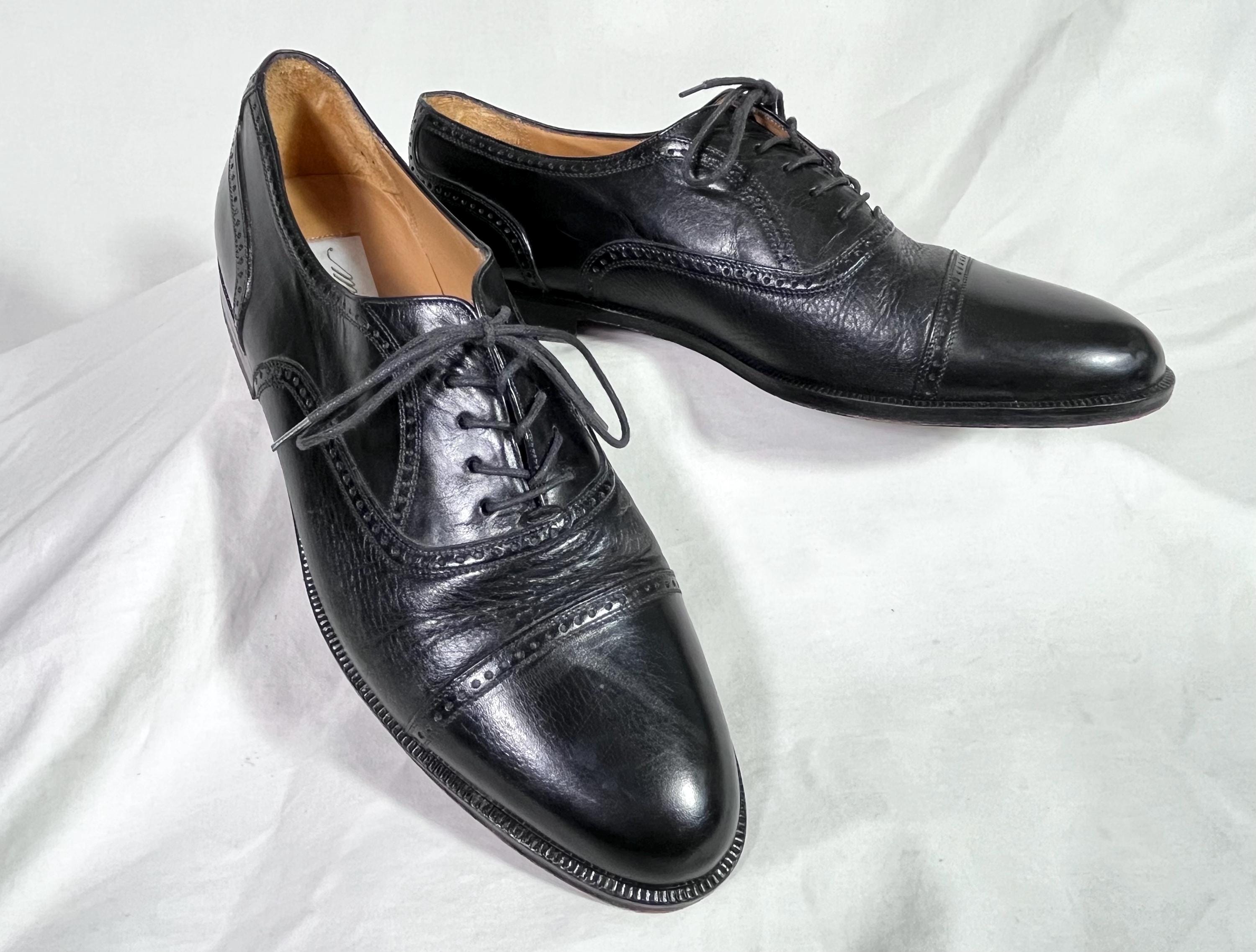 Venturini Mens Italian Leather  Dress Shoes Cap‎ Toe Oxford Made In Italy 10.5D The classic Oxford men main image 3