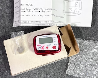 Collectors KELLOGG'S Special K Red Pedometer Complete w/Battery Box NEW NOS