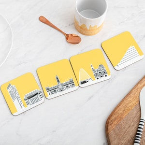 Manchester Skyline Four Coaster Set