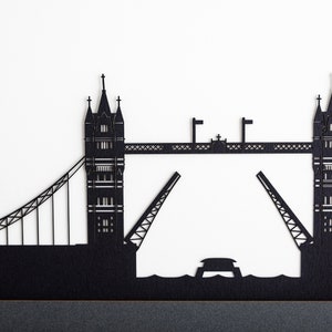 London Skyline Silhouette Papercut Art image 4