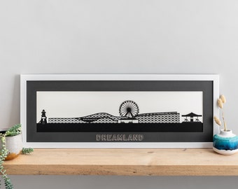 Dreamland Margate Silhouette Art Print