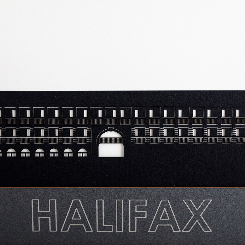 Halifax Skyline Silhouette Papercut Art image 3