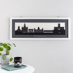 Liverpool Skyline Silhouette Art Print