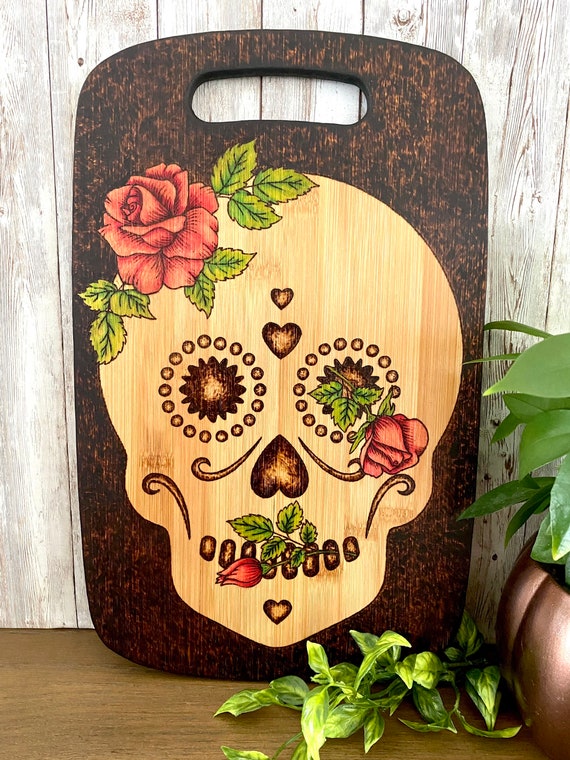 Sugar Skull Cutting Board