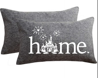 Disney Pillow, Disney Home, Disney Castle, Housewarming, Disney Lover, Disney Farmhouse, Disney Decor, Disney Home Pillow, Home Decor