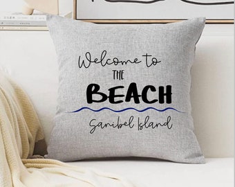 Beach Pillow | Custom Beach Pillow | Beach House | Beach Name Pillow | Christmas Gift Ideas | Beach Decor | Beach Home Decor | Christmas